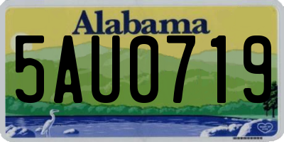 AL license plate 5AU0719
