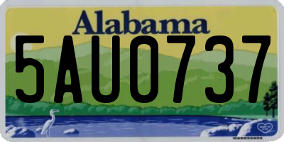 AL license plate 5AU0737