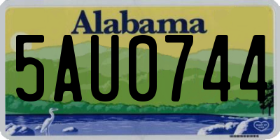 AL license plate 5AU0744