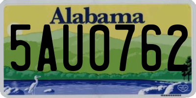AL license plate 5AU0762