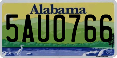 AL license plate 5AU0766