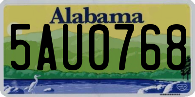 AL license plate 5AU0768