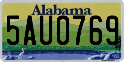 AL license plate 5AU0769