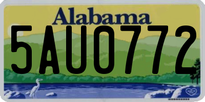 AL license plate 5AU0772