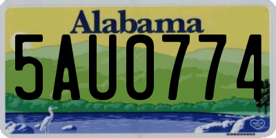 AL license plate 5AU0774