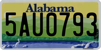 AL license plate 5AU0793