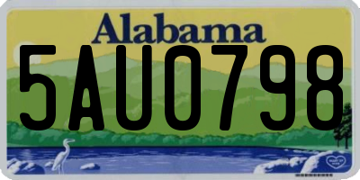 AL license plate 5AU0798