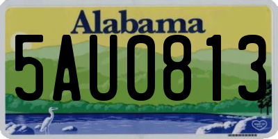 AL license plate 5AU0813