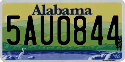 AL license plate 5AU0844
