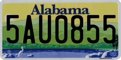 AL license plate 5AU0855