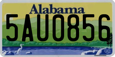 AL license plate 5AU0856