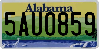 AL license plate 5AU0859