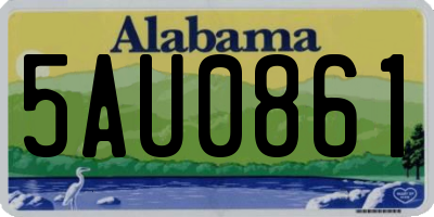 AL license plate 5AU0861