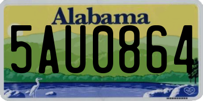 AL license plate 5AU0864