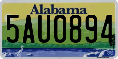 AL license plate 5AU0894