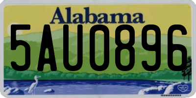 AL license plate 5AU0896