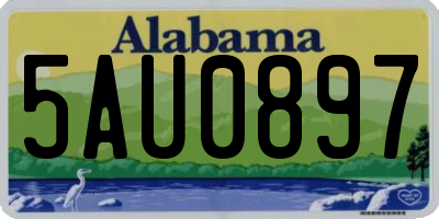 AL license plate 5AU0897