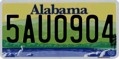 AL license plate 5AU0904