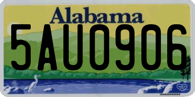 AL license plate 5AU0906