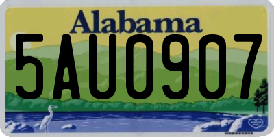 AL license plate 5AU0907
