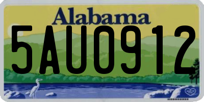 AL license plate 5AU0912