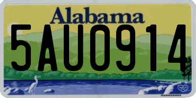 AL license plate 5AU0914