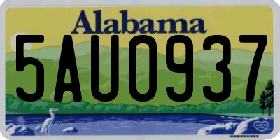 AL license plate 5AU0937
