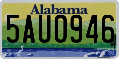 AL license plate 5AU0946