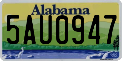 AL license plate 5AU0947