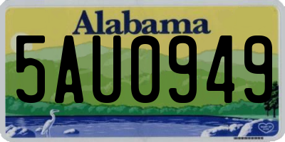 AL license plate 5AU0949
