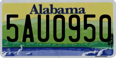 AL license plate 5AU0950