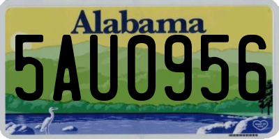 AL license plate 5AU0956
