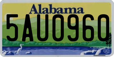 AL license plate 5AU0960