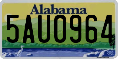 AL license plate 5AU0964