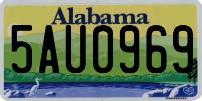 AL license plate 5AU0969