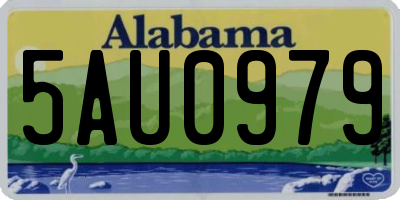 AL license plate 5AU0979