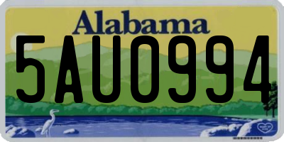 AL license plate 5AU0994