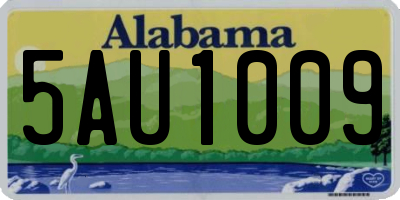 AL license plate 5AU1009