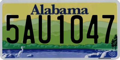 AL license plate 5AU1047