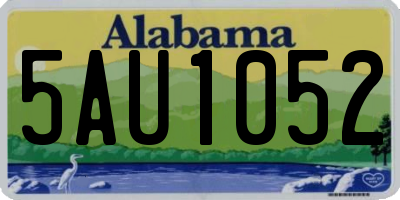 AL license plate 5AU1052