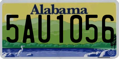 AL license plate 5AU1056