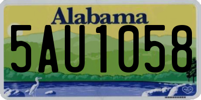 AL license plate 5AU1058