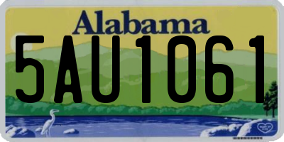 AL license plate 5AU1061
