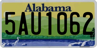 AL license plate 5AU1062