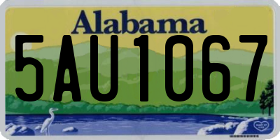 AL license plate 5AU1067