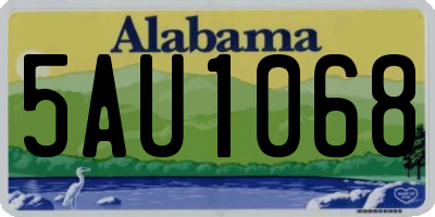 AL license plate 5AU1068