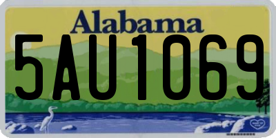 AL license plate 5AU1069