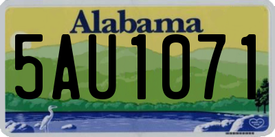 AL license plate 5AU1071