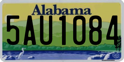 AL license plate 5AU1084