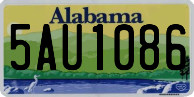 AL license plate 5AU1086